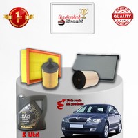 Inspektionskit Filter Und ÖL Skoda Octavia Ii 1.9 Tdi 77KW 105CV Von 2005->