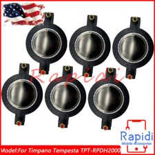 6xReplacement Diaphragm for Timpano Tempesta TPT-RPDH2000 TPT-DH2000 Horn Driver
