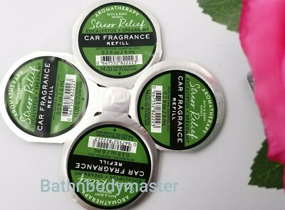 4  Bath and Body Works SCENTPORTABLE STRESS RELIEF Car Fragrance Refill