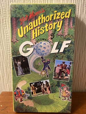 Bob Manns Unauthorized History of Golf Video VHS Cassette Tape - New Sealed Copy