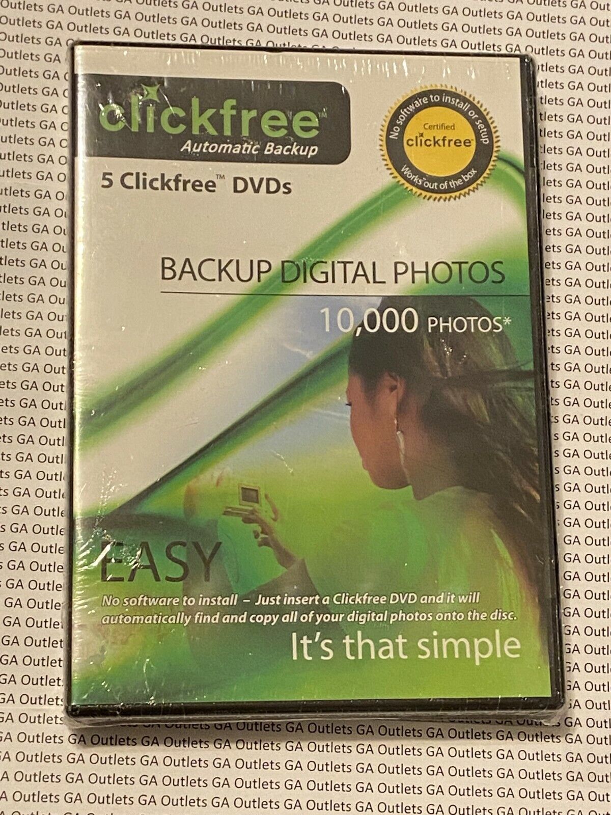 Clickfree EASY BACKUP Digital Photo Backup  10,000 photos 