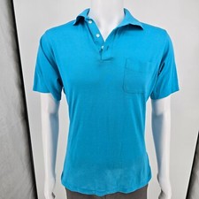Distressed Vintage 1980s Genny Light Beer "Some Serious Suds" Polo Shirt Large 