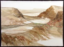 James Conaway "Desert Landscape #5" Signed Original Mixed Media Art, Make Offer