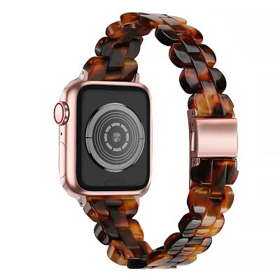 Resin Watch Band Bracelet For Apple iWatch Series 9/8/7/6/5/4/3/2/1/SE/Ultra