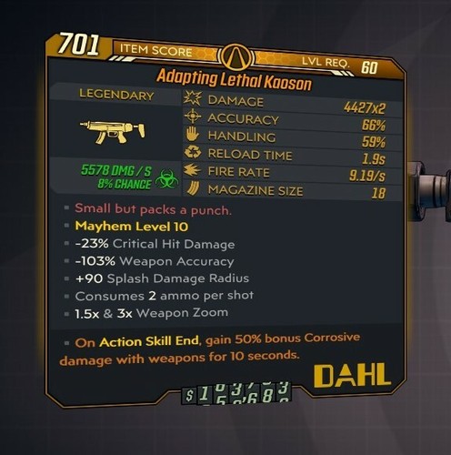 Borderlands 3 LEVEL 72 MAYHEM 10 Weapons BL3 PS4/PS5/XBOX/X/SWITCH/PC - Picture 176 of 242