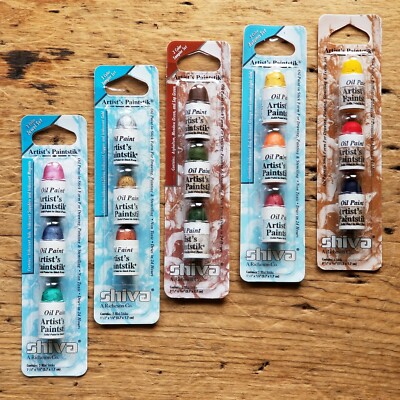 NEW JACK RICHESON Shiva OIL ARTISTS PAINTSTIKS Mini Sets 3 PAINT STICKS 4 Colors