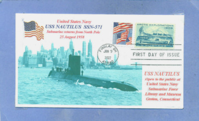 Uss Nautilus SSN-571 U-Boot New York Stadt 1958 Foto Erster Tag Von Ausgabe