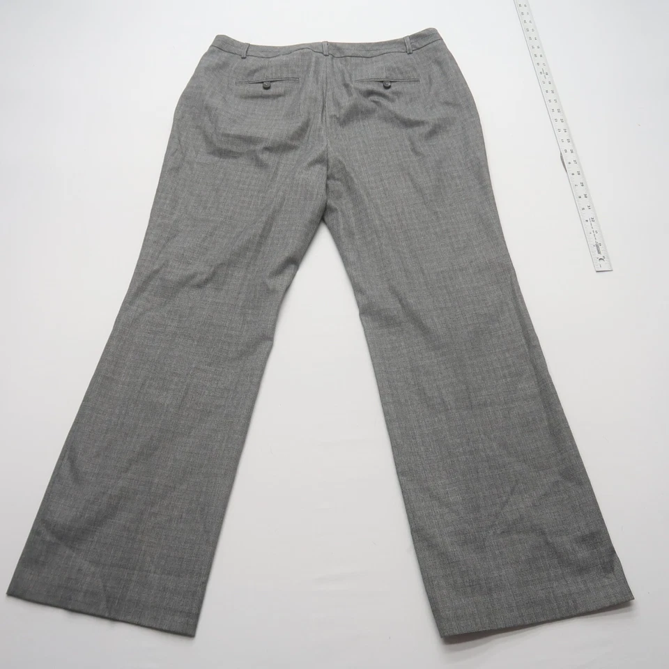 Pantalones de vestir Coldwater Creek para mujer 16 gris calce natural pierna ancha elástica carrera Foto 3 de 4