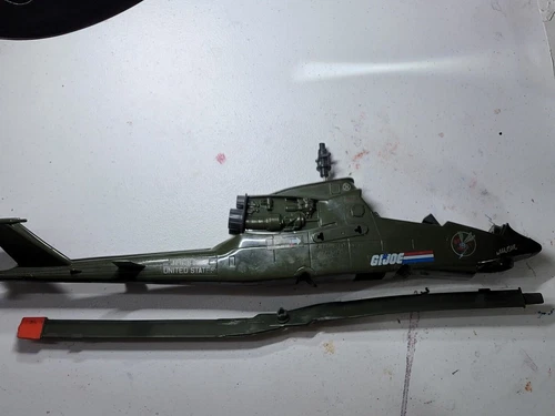 GI JOE Dragonfly 1984 Original Vintage Body Cockpit Seats Exhaust Blade