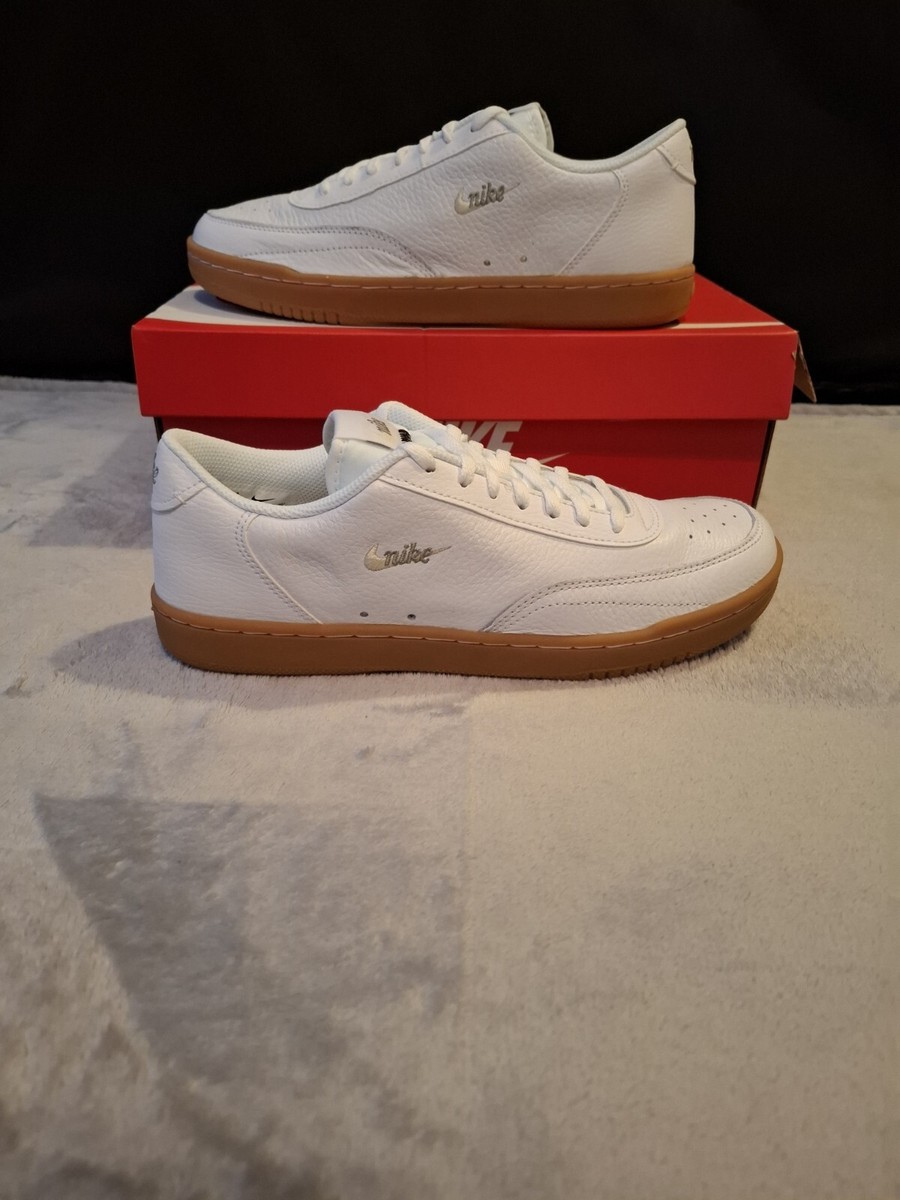 Nike Court Vintage Premium White Gum Sole Trainer Men's Size (UK