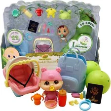Pea Pod Babies Little Travel Set Including Two Mini Collectible Dolls, Assorted