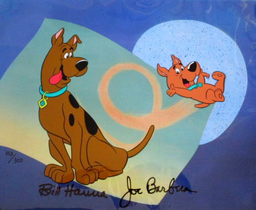 Signed SCOOBY DOO  1989  scrappy dog HANNA-BARBERA LIMITED EDITION animation CEL - Picture 1 of 3