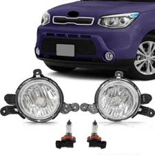 Fits Kia Soul 2014-2016 Fog lights Lamps Assembly W/Bulbs Right and Left Side