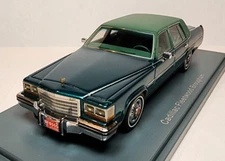 Neo Scale Models 1:43 1980 Cadillac Fleetwood Brougham Dark Green Poly BEAUTIFUL