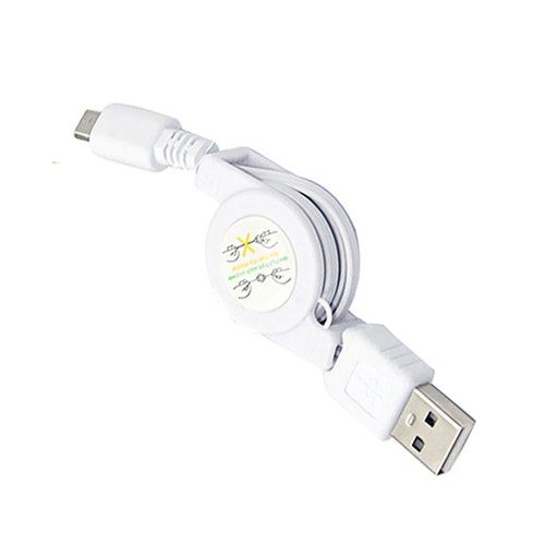 Retractable Micro USB A to USB 2.0 B Male Cable Sync Data Charger for Android 85 - Afbeelding 10 van 10