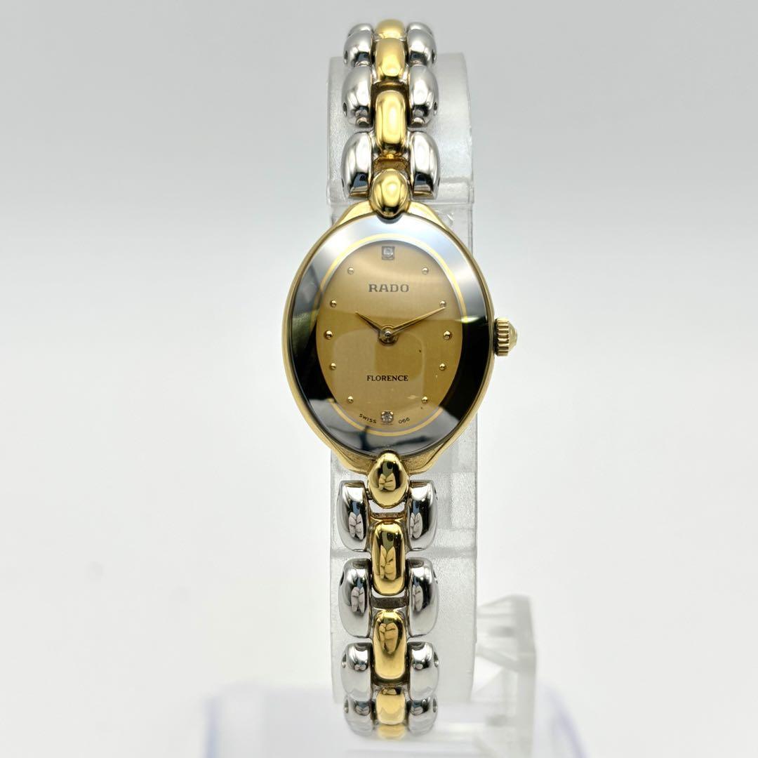 RADO Florence Gold Watch New Battery Working cute for Present from JAPAN