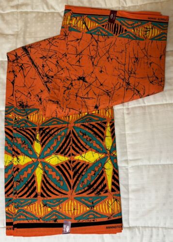 Ankara/Kitenge Fabric from Tanzania, 6 Yards of African Wax Print, 100% cotton - Picture 2 of 3