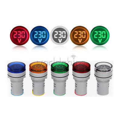 22MM Mini LED Voltmeter DC 6-100V Digital Display Voltage Meter Volt Tester