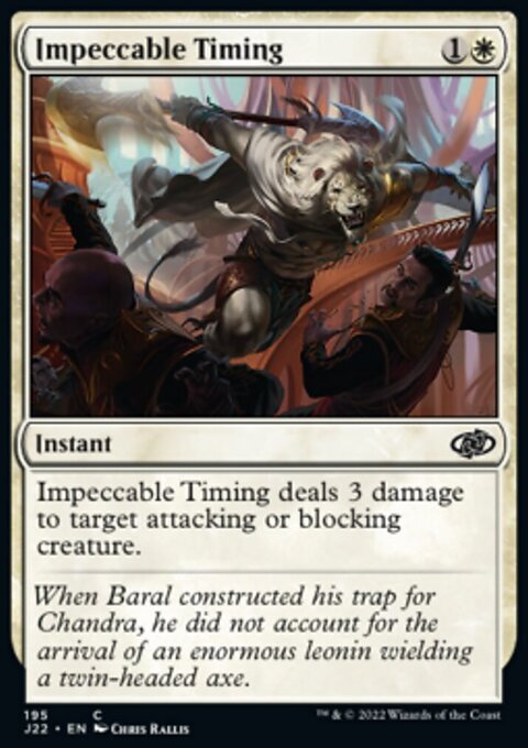 MTG Magic the Gathering Impeccable Timing (195/835) Jumpstart 2022 NM
