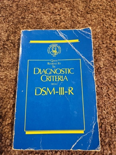 Quick Reference to the Diagnostic Criteria from DSM-III-R Paperba | eBay