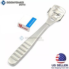 Pedicure Shaver Foot Hard Tough Skin Corn Remover Cutter Razor 10 Blades