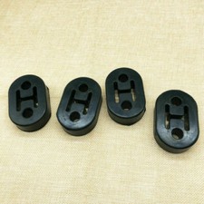 4er EPDM Universal Auspuffgummi verstärkte Gummi PU Ausführung 2-Loch 12mm DHL！