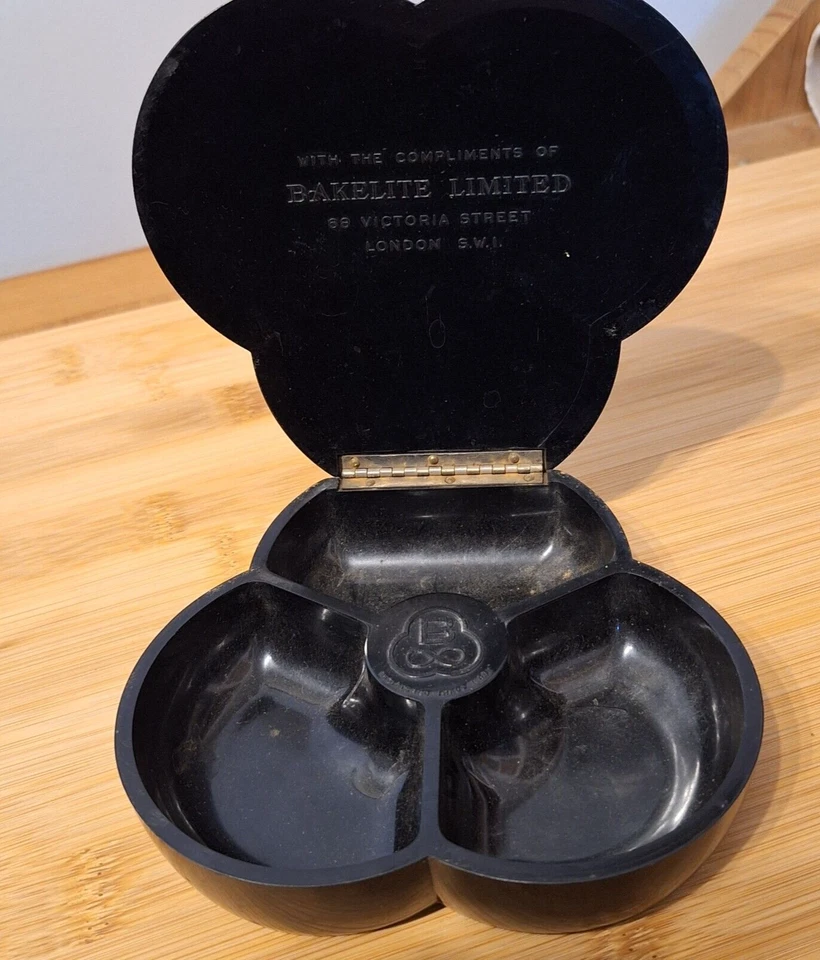 Vintage Black Bakelite Presentation Dish London GR  the coronation 1937 - Image 2 of 4