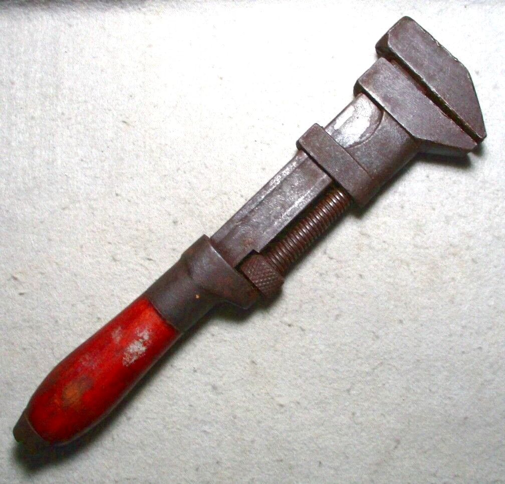 Wood handle monkey wrench online