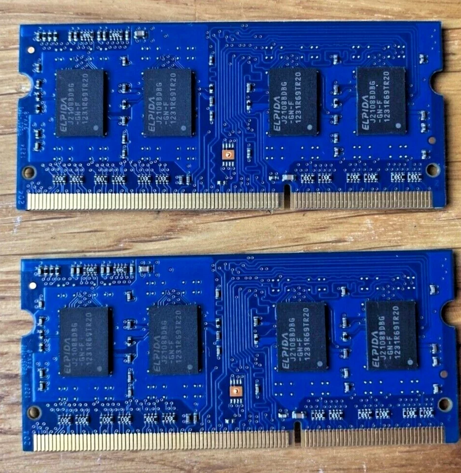 ELPIDA 4GB (2x2GB) APPLE MACBOOK PRO LAPTOP PC3-12800S DDR3-1600 RAM MEMORY - Image 2 of 3