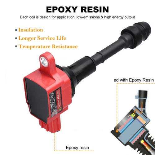 Bobina de encendido y bujía de platino para Nissan Altima 2002-2006 2,5 L UF350 EE. UU. Foto 3 de 4