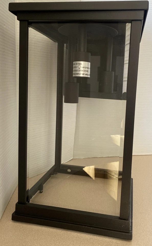 Arandela externa artesanal Z9734 bronze Riviera III 21" 3 luzes faltando 2 vidro - Imagem 2 de 4