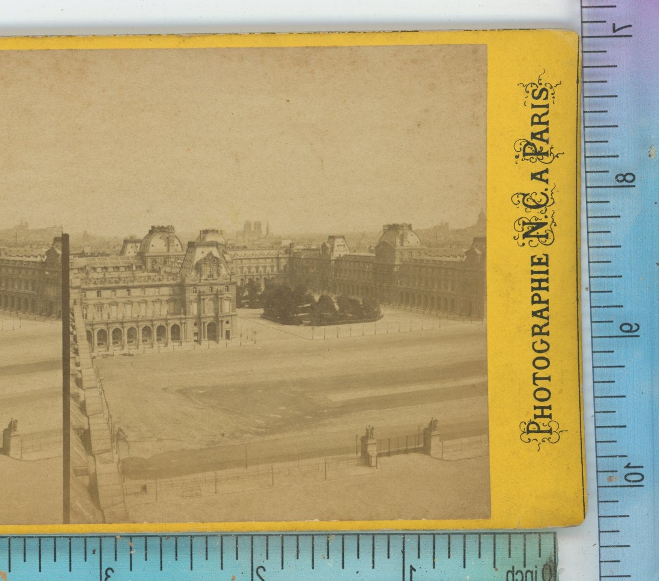 Panorama Louvre Museum Paris France N.C.  Stereoview