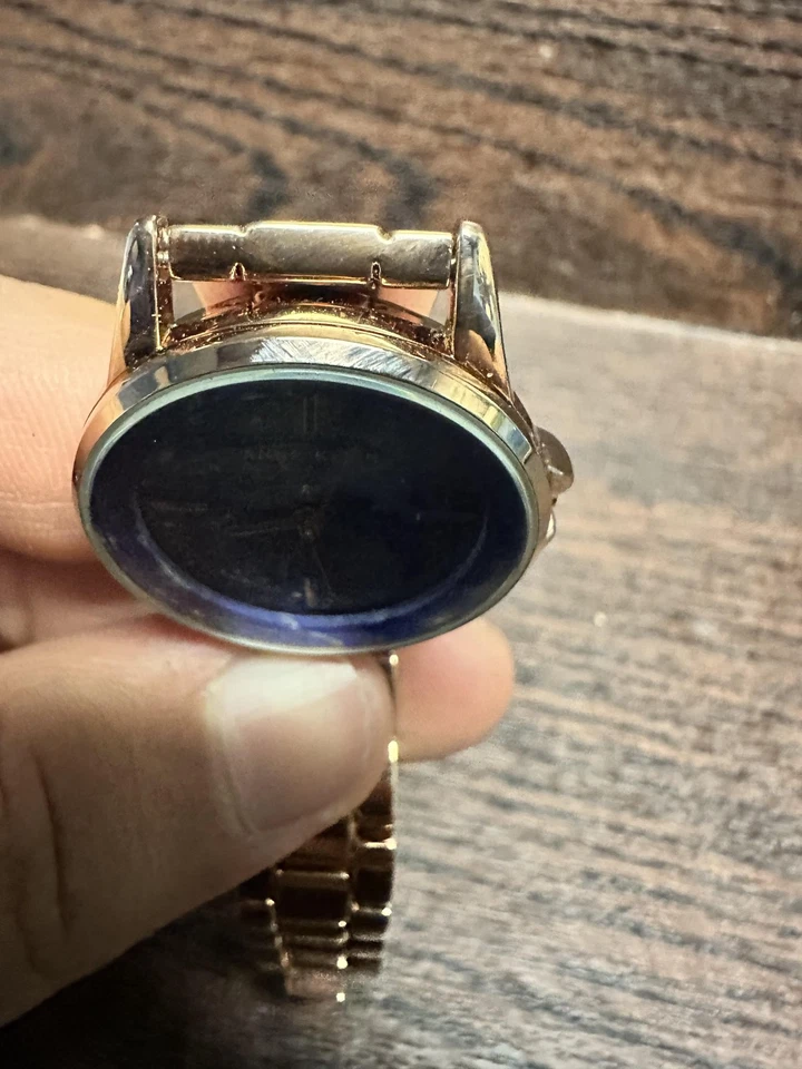 Reloj Anne Klein Lapislázuli Azul Mujer Tono Oro Rosa Cuarzo AK/1432 Japón Movt Foto 3 de 4