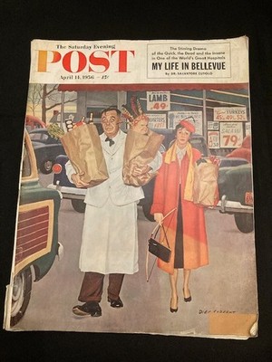 Saturday Evening Post Magazine April 14, 1956 Coca Cola Boeing Chevrolet