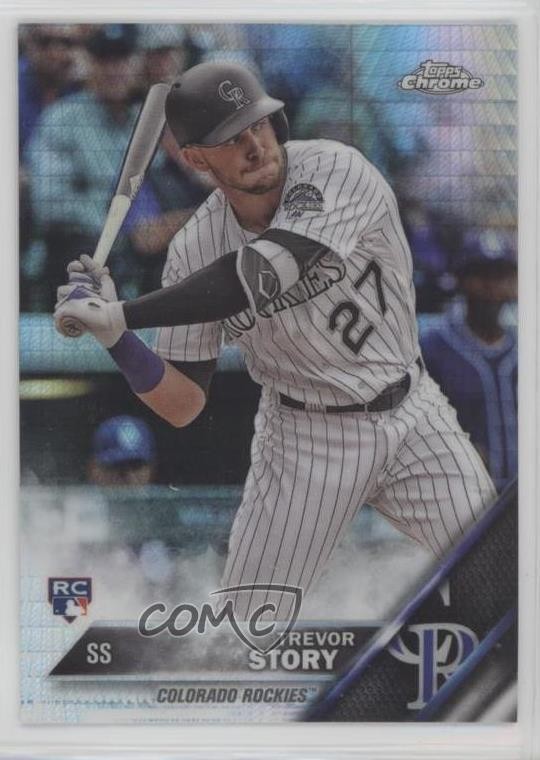 2016 Topps Chrome Prism Refractor Trevor Story #45 08ho
