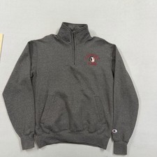 Florida State Seminoles Sweatshirt Mens M Gray Football NCAA Champion 1/4 Zip