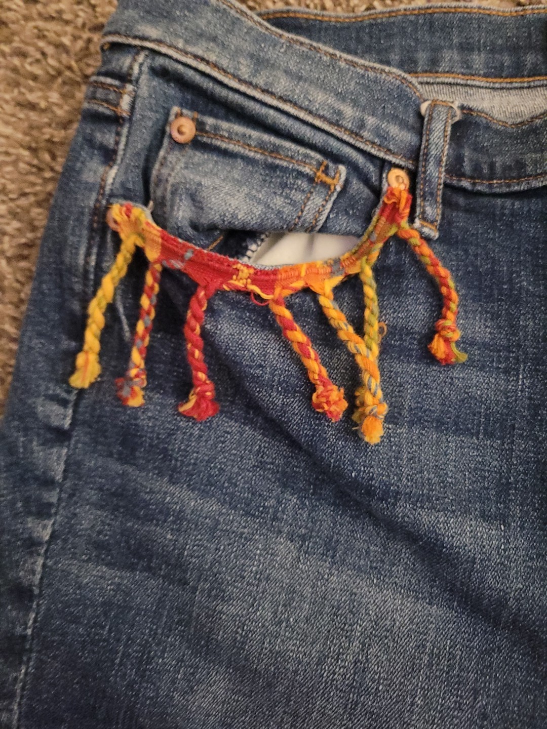 Rework Upcycled Patchwork Hippie Bell Bottom Flar… - image 14