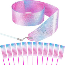 Niceup 14PCS Sparkling Dance Ribbon for Kids Girls Princess Mermaid Ballet Ba...