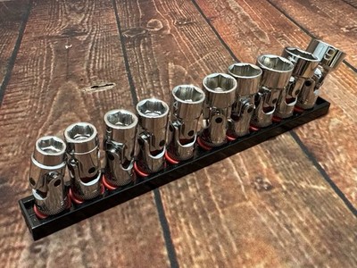 MAC Tools SXMU106BRPT 10pc 3/8in. Metric Universal Chrome Socket Set 10mm-19mm