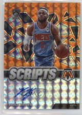 2020-21 Panini Mosaic Scripts Orange Prizm Bruce Brown #SC-BBR Auto 17hw