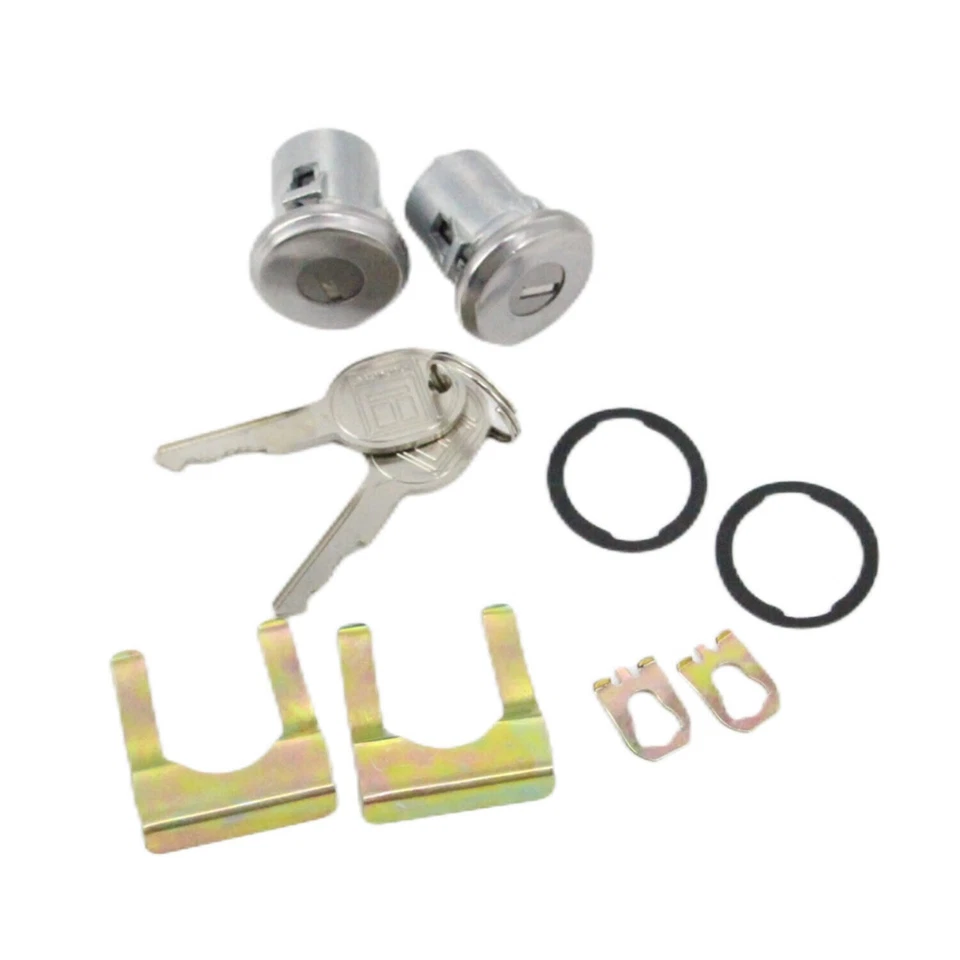 For Chevrolet S-10 Blazer 83-1994 NEW Door Lock Key Cylinder Tumbler Pair Chrome - Image 4 of 4