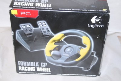 New Sealed Logitech WingMan Formula GP Steering Wheel and Pedals for PC