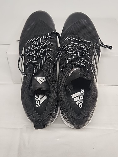 Neu Herren Adidas PowerAlley 5 Baseball Kunststoff Stollen schwarz silber weiß Größe 10,5 - Bild 6 von 9