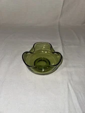 Vintage Anchor Hocking DIP BOWL From The 3pc Chip and Dip Set Green Avocado