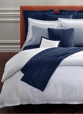 Ralph Lauren Organic Tattersall King Duvet Cover 470 NIP