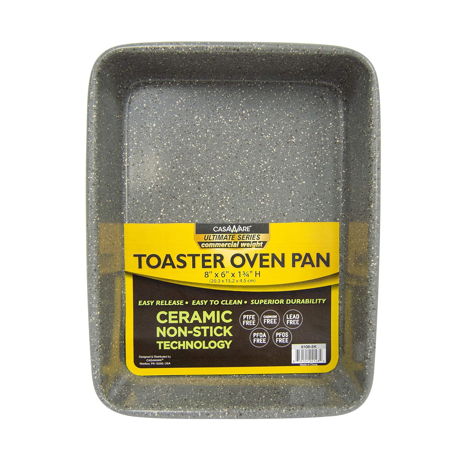 8 x 6 x 1.75-Inch Toaster Oven Ultimate Series Commercial Weight Ceramic Non-...