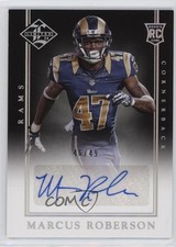 2014 Limited Rookie Signatures Silver Spotlight 46/49 Marcus Roberson Auto 18m3