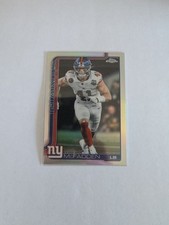 2025 Topps Chrome Football #232 Micah McFadden Refractor New York Giants