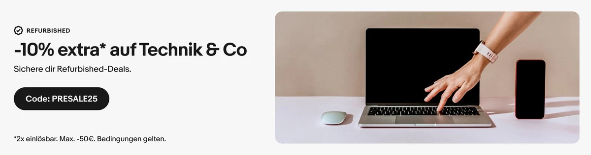 -10%* auf Refurbished