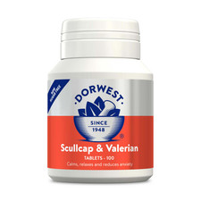 Dorwest Herbs Scullcap & Valerian Natural Stress Relief for Dogs and Cats